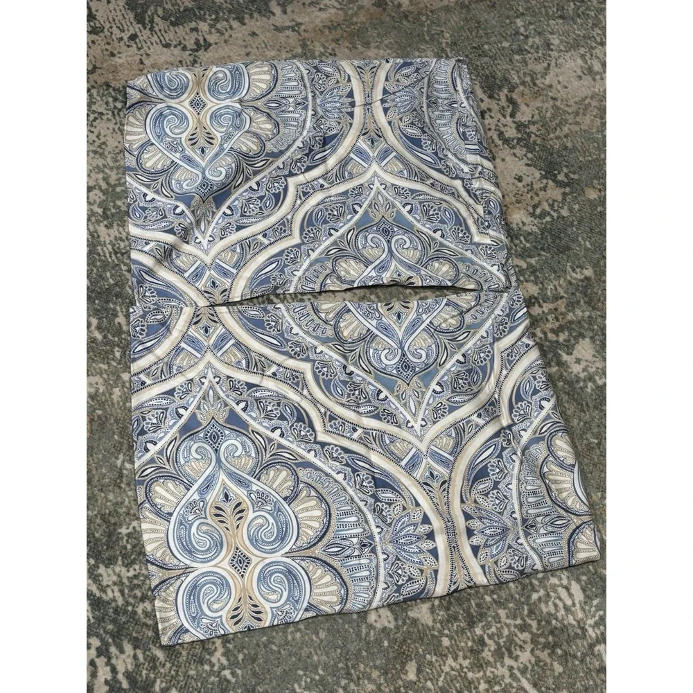 Charter Club Amara Paisley 100% Cotton Comforter Full Reversible With 2 Shams